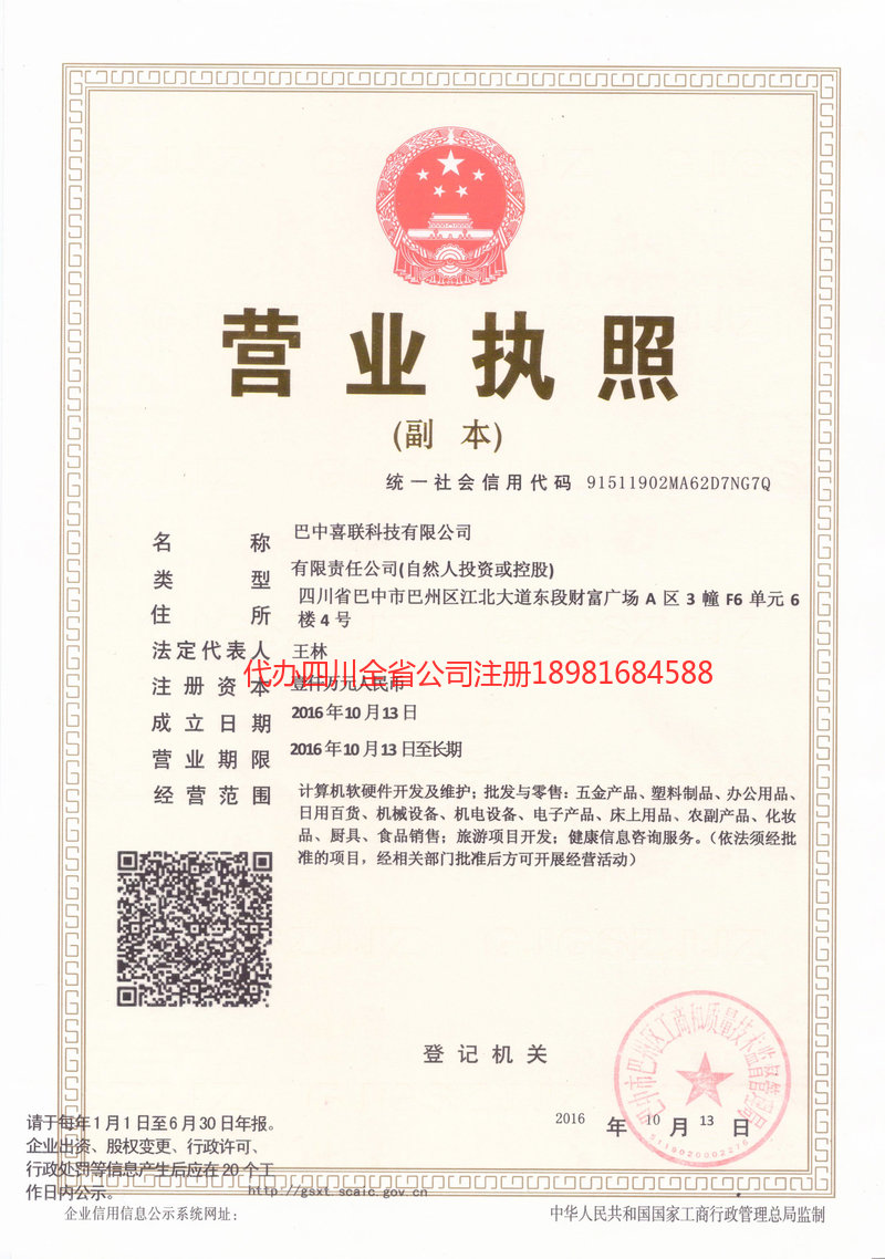 芒市芒市喜联科技有限公司